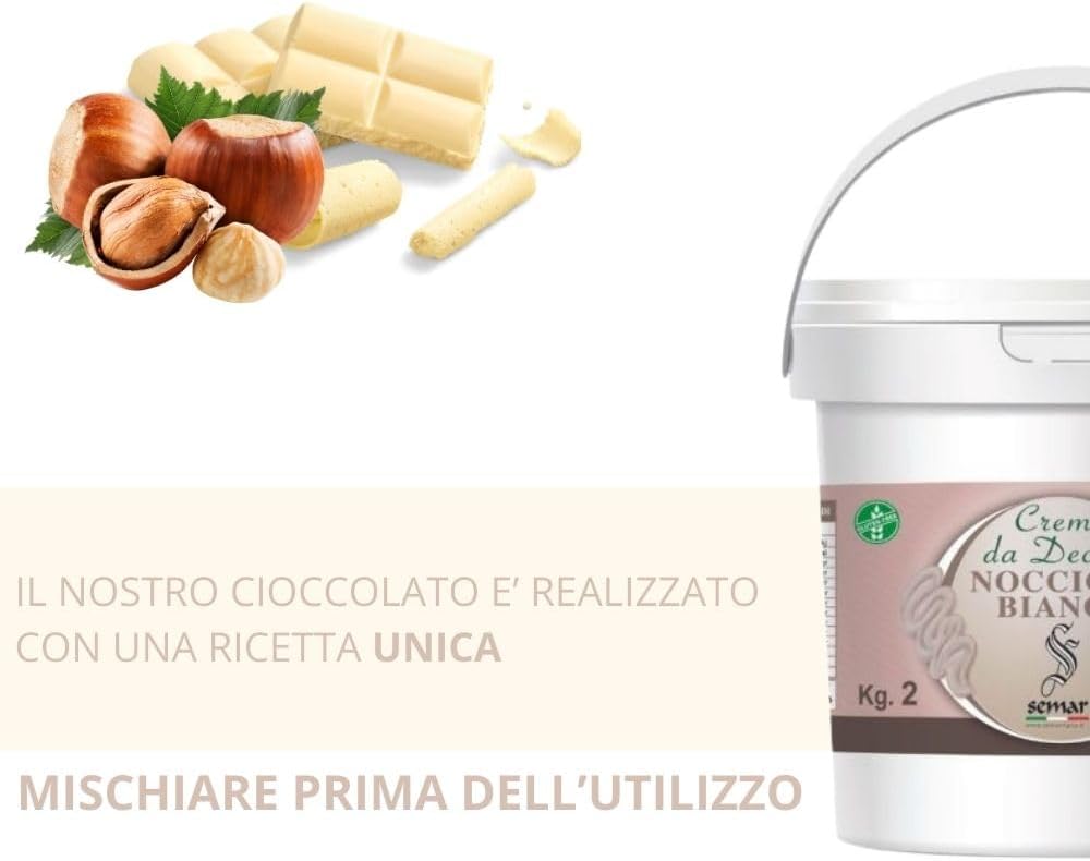 Crème à tartiner à la noisette blanche – 1 kg (Sans gluten)